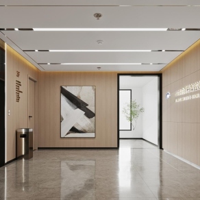 现代电梯间3D模型下载